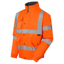 Hi Vis Orange Fleece Lined Bomber Jacket