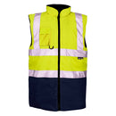 Hi Vis 2 Tone Bodywarmer - Yellow/Navy