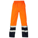 Supertouch Hi Vis 2 Tone Overtrousers - Orange/Navy