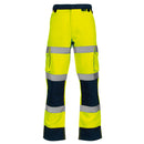 Supertouch Hi-Vis 2 Tone Combat Trousers - Yellow/Navy