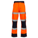 Supertouch Hi-Vis 2 Tone Combat Trousers - Orange/Navy