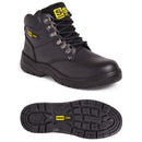 Black 6 Eye Hiker Boot