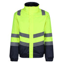 Mens Pro Hi Vis Bomber Waterproof Insulated Jacket