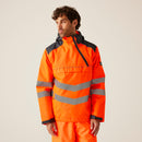 Mens Tactical Hi-Vis Bomber Waterproof Insulated Jacket