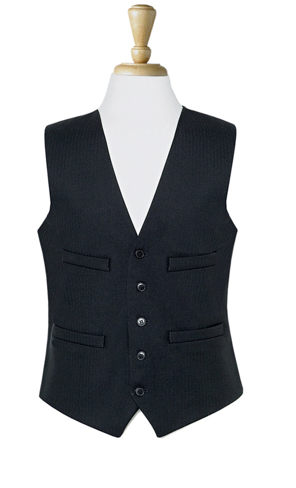 Men's Black Waistcoat