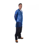 50 Pieces - Disposable Coats - Non-Woven Popper Front