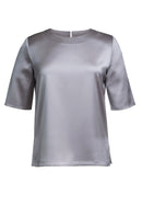 Women's Short Sleeve Satin Blouse - Ravenna