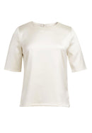 Women's Short Sleeve Satin Blouse - Ravenna