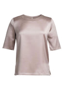 Women's Short Sleeve Satin Blouse - Ravenna