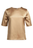 Women's Short Sleeve Satin Blouse - Ravenna