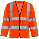 Hi Vis Orange Long Sleeved Zip Vest