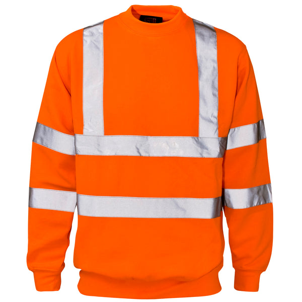 Hi Vis Orange Crew Neck Sweatshirt