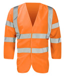 Hi Vis Yellow 3/4 Length Sleeve Jerkin - BRACER