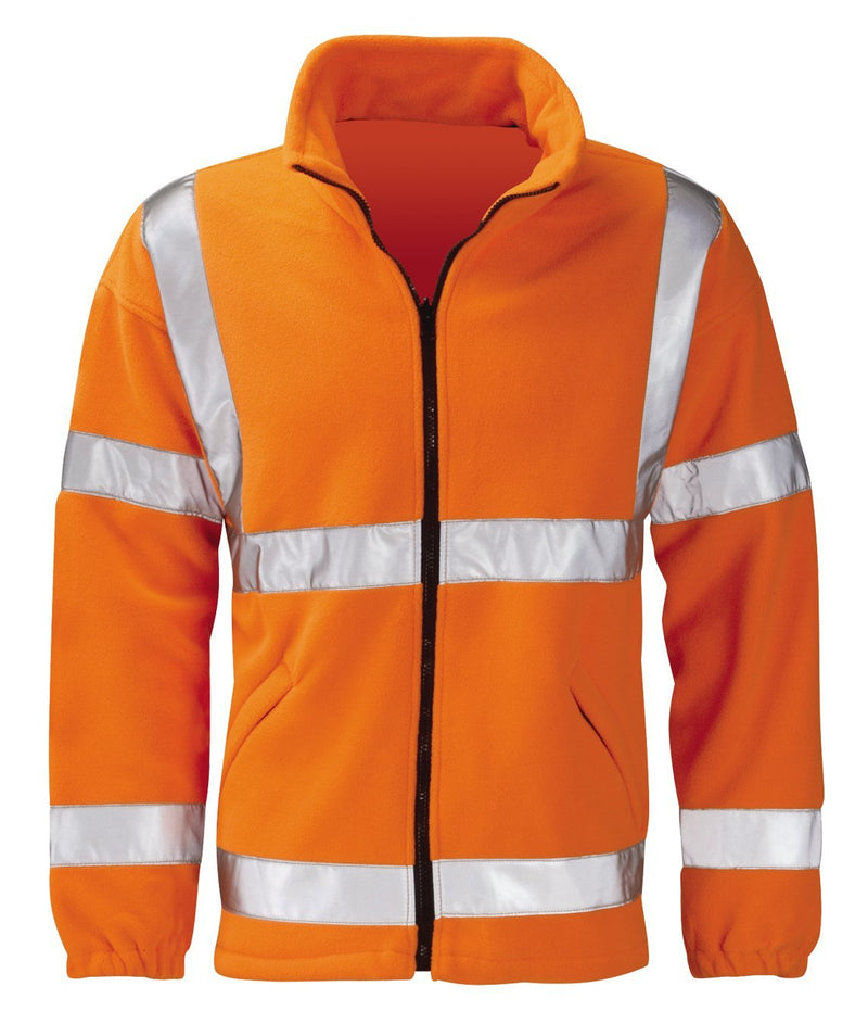 Hi Vis Orange Fleece Jacket - GLADIATOR