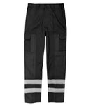 Ballistic Combat Work Trousers with Hi Vis Tapes - Regular Leg