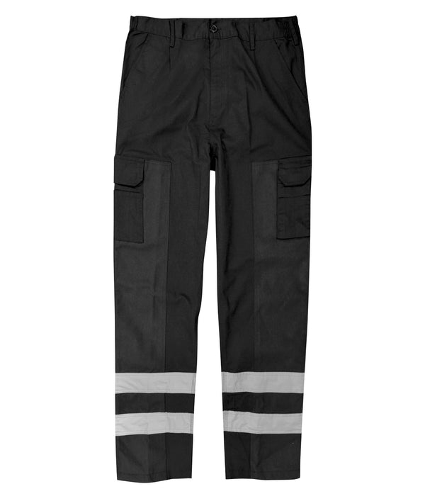 Yoko - Reflective Polycotton Ballistic Trousers (BS015T) - Black - Add