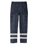 Ballistic Combat Work Trousers with Hi Vis Tapes - Regular Leg