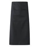 UNISEX LONG APRON - 1 OPEN POCKET