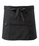 UNISEX SHORT APRON - 2 ZIP POCKETS