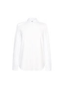 Women's Long Sleeve crepe de chine Blouse - Capri