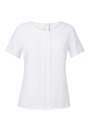 Women's Short Sleeve crepe de chine Blouse - Felina