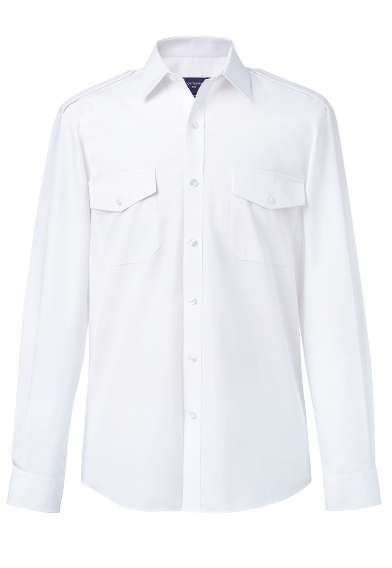 Men's Long Sleeve Classic Fit Pilot Shirt - Hermes