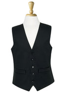 Men's Black Herringbone Waistcoat