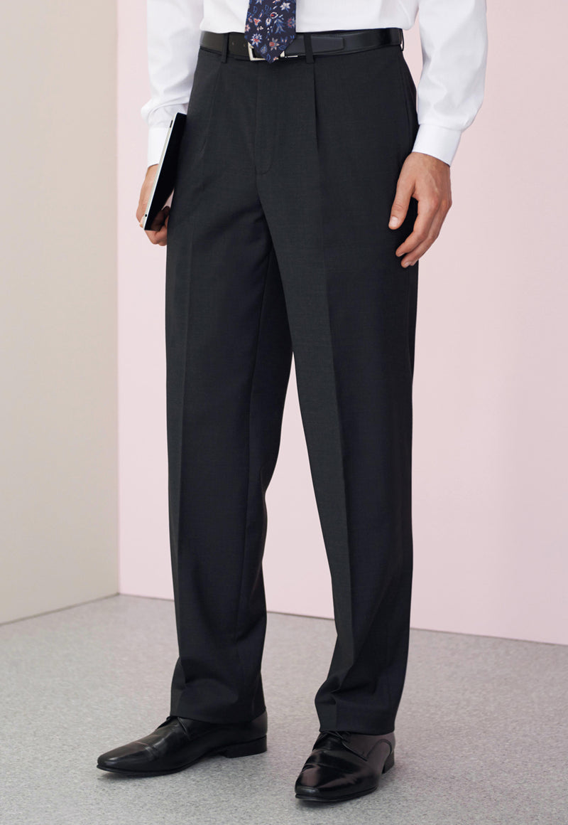 Men's Single Pleat Trouser - Imola