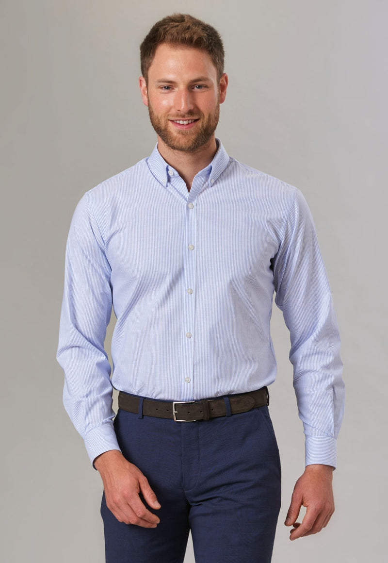 Men's Long Sleeve Stretch Oxford Shirt - Lawrence