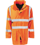 Hi Vis Orange 3/4 Flame Retardant Anti-static Jacket - VESUVIUS