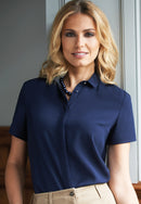 Women's Short Sleeve crepe de chine Blouse - Venezia